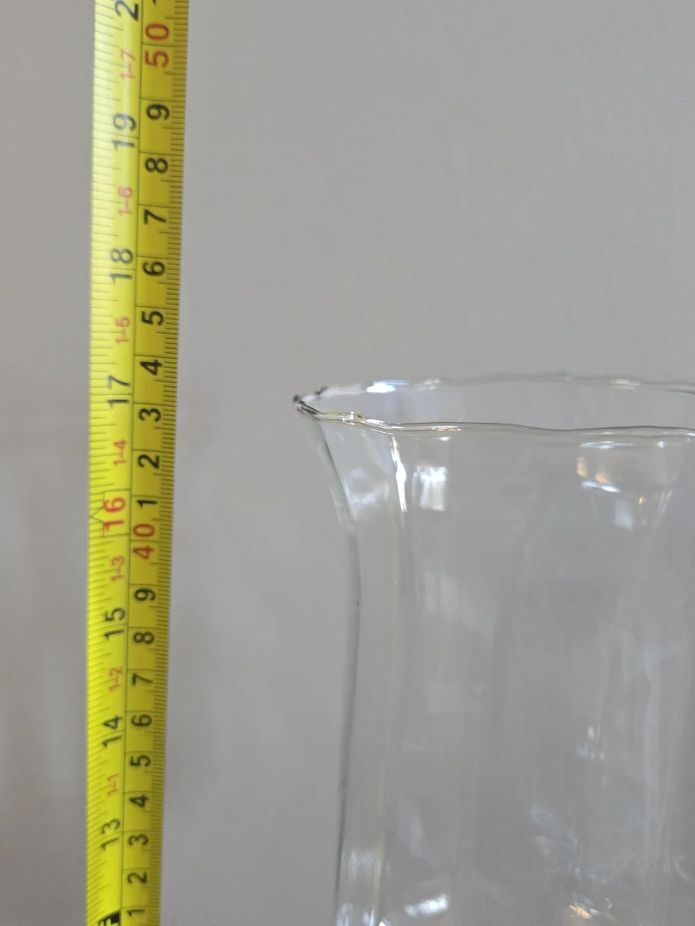 Clear Glass Hurricane Candle Holder with Bronze Metal Base - Picture 3 of 6